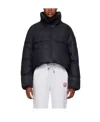 Canada Goose Garnet Cropped Puffer Jacket In Black