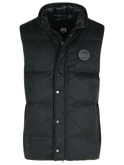 Canada Goose Garson Grey Recycled Wool Blend Vest