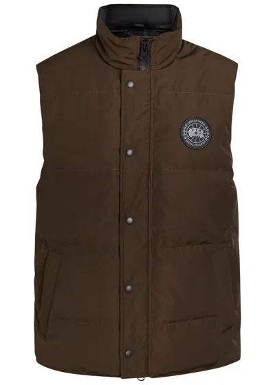 Canada Goose Garson Padded Arctic-tech Gilet In Brown