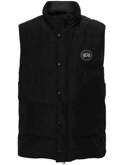 Canada Goose Garson Padded Gilet In Black