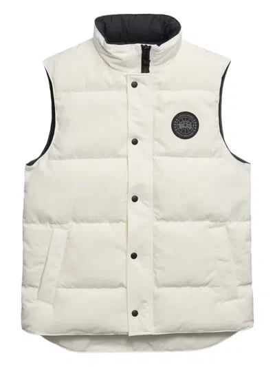 Canada Goose Garson Quilted Logo-patch Gilet In White