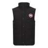 Canada Goose Charcoal Polyester Blend Freestyle Sleeveless Down Jacket In Black