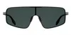 Canada Goose 58mm Gradient Modified Rectangular Shield Sunglasses In Black