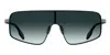 Canada Goose 58mm Gradient Modified Rectangular Shield Sunglasses In Blue