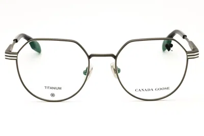 Canada Goose Gc25508e Eyeglasses In Matte Blue/clear Demo Lens
