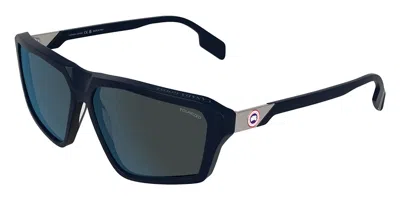 Canada Goose Gc25627spe Polarized 424 Occhiali Da Sole Blu Per Uomo In Blue