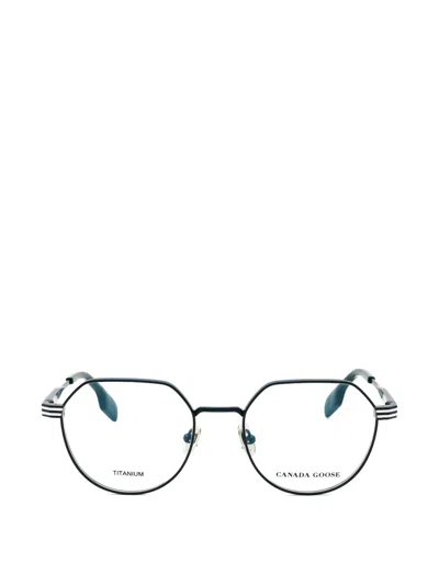 Canada Goose Geometric-frame Titanium Glasses In Orange