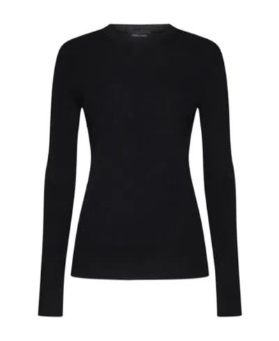 Canada Goose Georgian Ribbed-knit Wool Jumper In Black