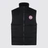 Canada Goose Quilted Sleeveless High Collar Vest In Black