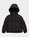 Canada Goose Girl's Crofton Logo-print Puffer Vest In Black