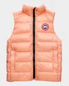 Canada Goose Daylily - Hemerocalle Crofton Logo-patch Shell-down Gilet 7-16 Years In Pink