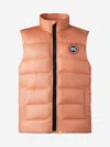 Canada Goose Daylily - Hemerocalle Crofton Logo-patch Shell-down Gilet 7-16 Years In Pink