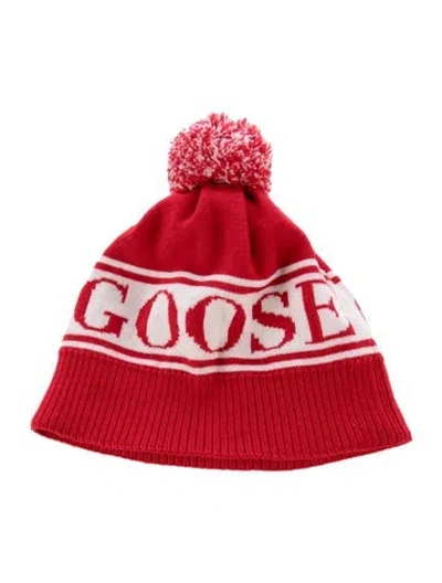 Pre-owned Canada Goose Babies' Girls' Graphic Knit Beanie In Multi