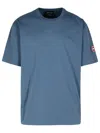 CANADA GOOSE GLADSTONE LIGHT BLUE COTTON T-SHIRT