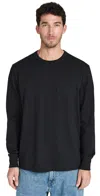 Canada Goose Patch-pocket Long-sleeve T-shirt In Black - Noir
