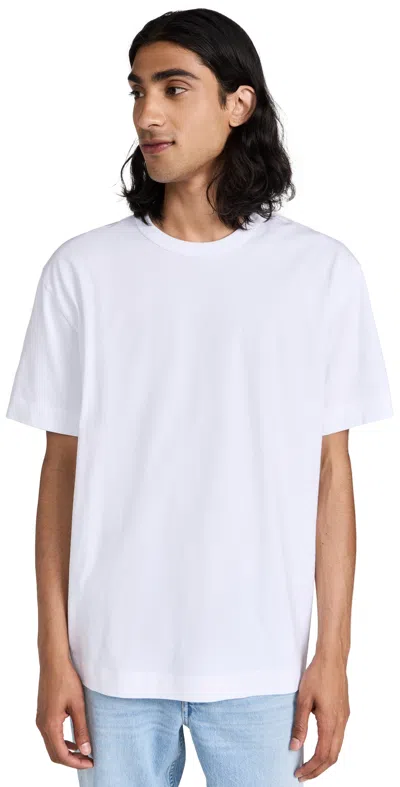 Canada Goose Mens White Gladstone Brand-patch T-shirt