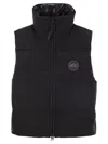 Canada Goose Down-filled Grandview Cropped Gilet In Black
