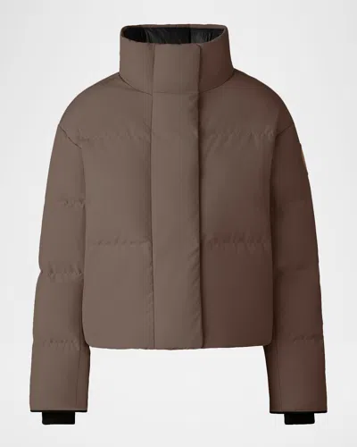 Canada Goose Grandview Cropped Down Jacket In Gray