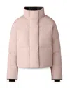 Canada Goose Long-sleeved Stand-collar Down Jacket In Pink