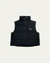 Canada Goose Grandview Cropped Down Vest In Black