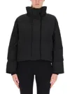 Canada Goose Cropped Black Jacket In Black