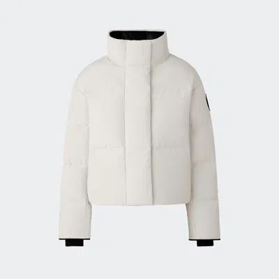 Canada Goose Grandview Cropped Jacket Black Label In White