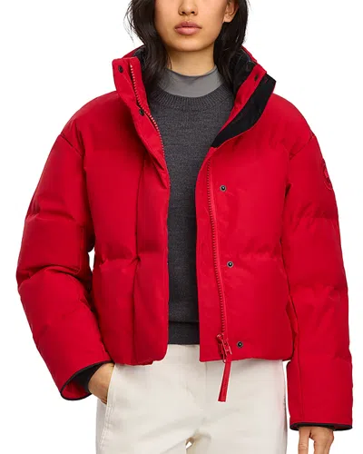 Canada Goose Grandview Cropped Jacket Black Label In Red