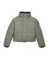 Canada Goose Grandview Cropped Jacket Black Label In Green