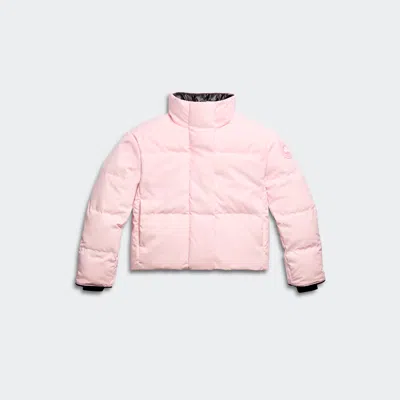Canada Goose Grandview Cropped Jacket Tonal Label In Pink