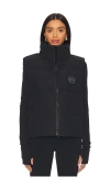 Canada Goose Grandview Cropped Vest In Black