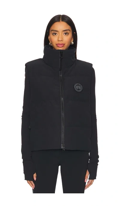 Canada Goose Grandview Cropped Waistcoat In Black