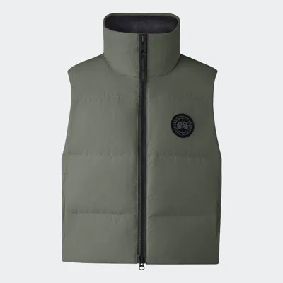 Canada Goose Grandview Cropped Vest Black Label In Green
