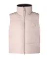Canada Goose Zip-up Logo-patch Gilet In Pink