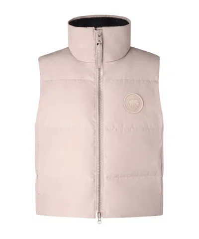 Canada Goose Grandview Cropped Vest In Pink