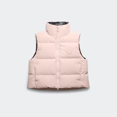 Canada Goose Grandview Cropped Vest Tonal Label In Pink