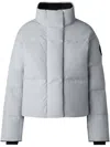 Canada Goose Grandview Water-repellent Cropped Puffer Jacket In Grey