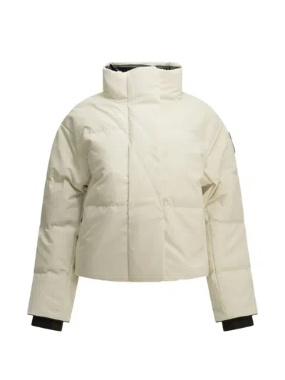 Canada Goose Grandview Quilted Padded Jacket In White