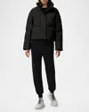 Canada Goose Grandview Water-repellent Cropped Puffer Jacket In Black
