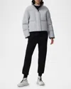 Canada Goose Grandview Water-repellent Cropped Puffer Jacket In Silverbirch