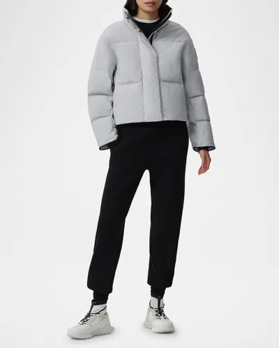 Canada Goose Grandview Water-repellent Cropped Puffer Jacket In Grey