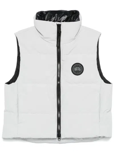 CANADA GOOSE LOGO PATCH DOWN GILET - WOMEN'S - COTTON/POLYESTER/POLYAMIDE/DUCK FEATHERS