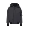 Canada Goose Granite Grey Chilliwack Bomber Jacket With Attached Hood In Gray