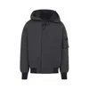 Canada Goose Granite Grey Chilliwack Bomber Jacket With Attached Hood In Gray