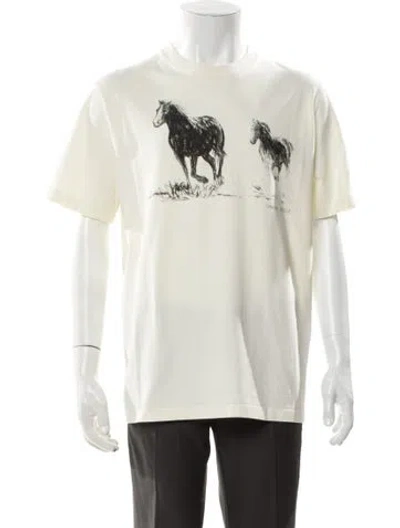 Pre-owned Canada Goose Graphic Print Crew Neck T-shirt W/ Tags In Neutral