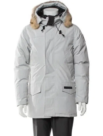 Pre-owned Canada Goose Graphic Print Parka In Gray