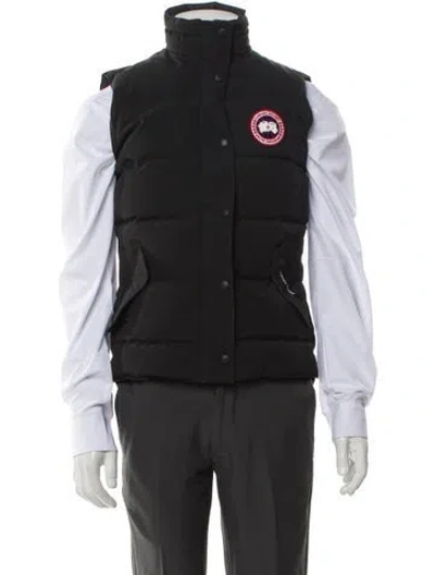 Pre-owned Canada Goose Graphic Print Vest In Black