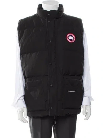 Pre-owned Canada Goose Graphic Print Vest In Gray