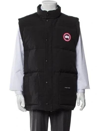 Pre-owned Canada Goose Graphic Print Vest In Gray