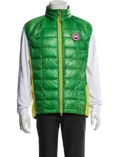 Pre-owned Canada Goose Graphic Print Vest In Green