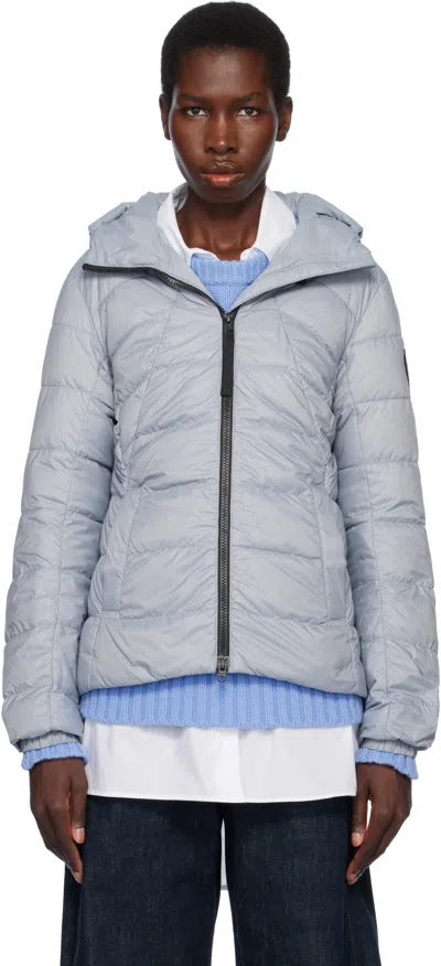 Canada Goose Gray Abbott Down Jacket In 1755 Light Ozone Blu